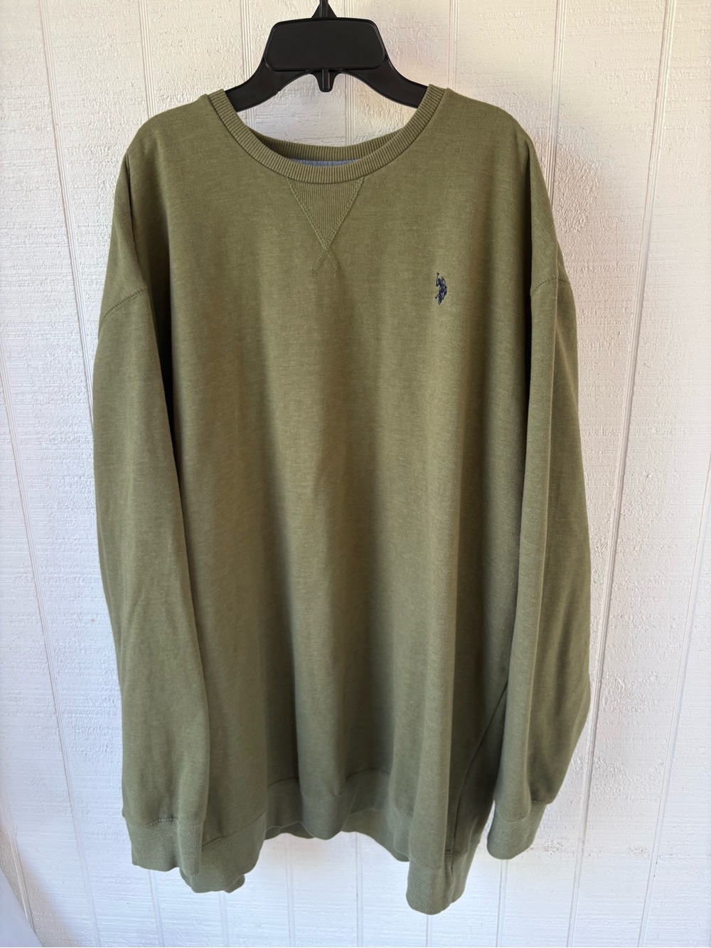 U.S. Polo Assn. Olive Green Crewneck Sweatshirt